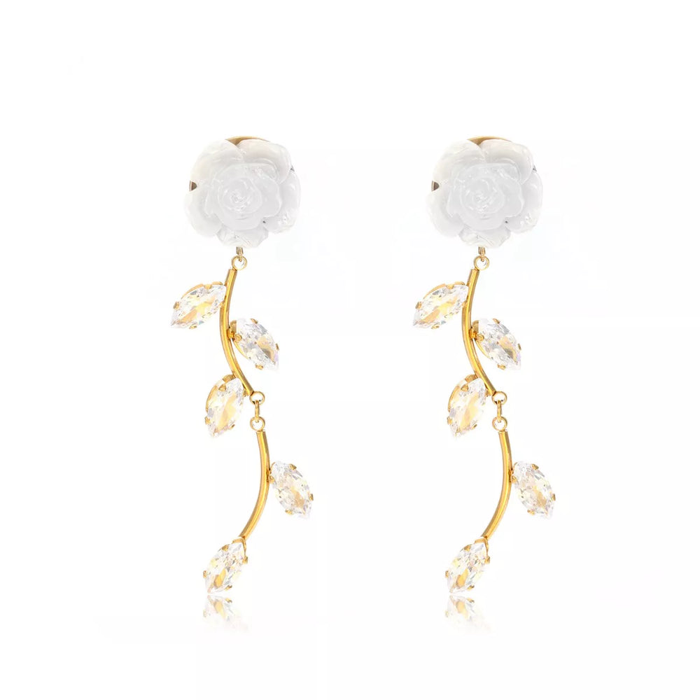 Flower Drop Earrings - Trendsi - Flyclothing LLC