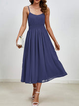 Scoop Neck Midi Cami Dress - Trendsi - Flyclothing LLC