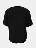Full Size Scoop Neck Short Sleeve T-Shirt - Trendsi - Flyclothing LLC