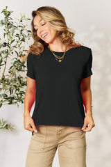 Basic Bae Full Size Round Neck Short Sleeve T-Shirt - ShopBasicbae - Flyclothing LLC