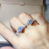 3 Carat Moissanite 925 Sterling Silver Ring - Trendsi - Flyclothing LLC