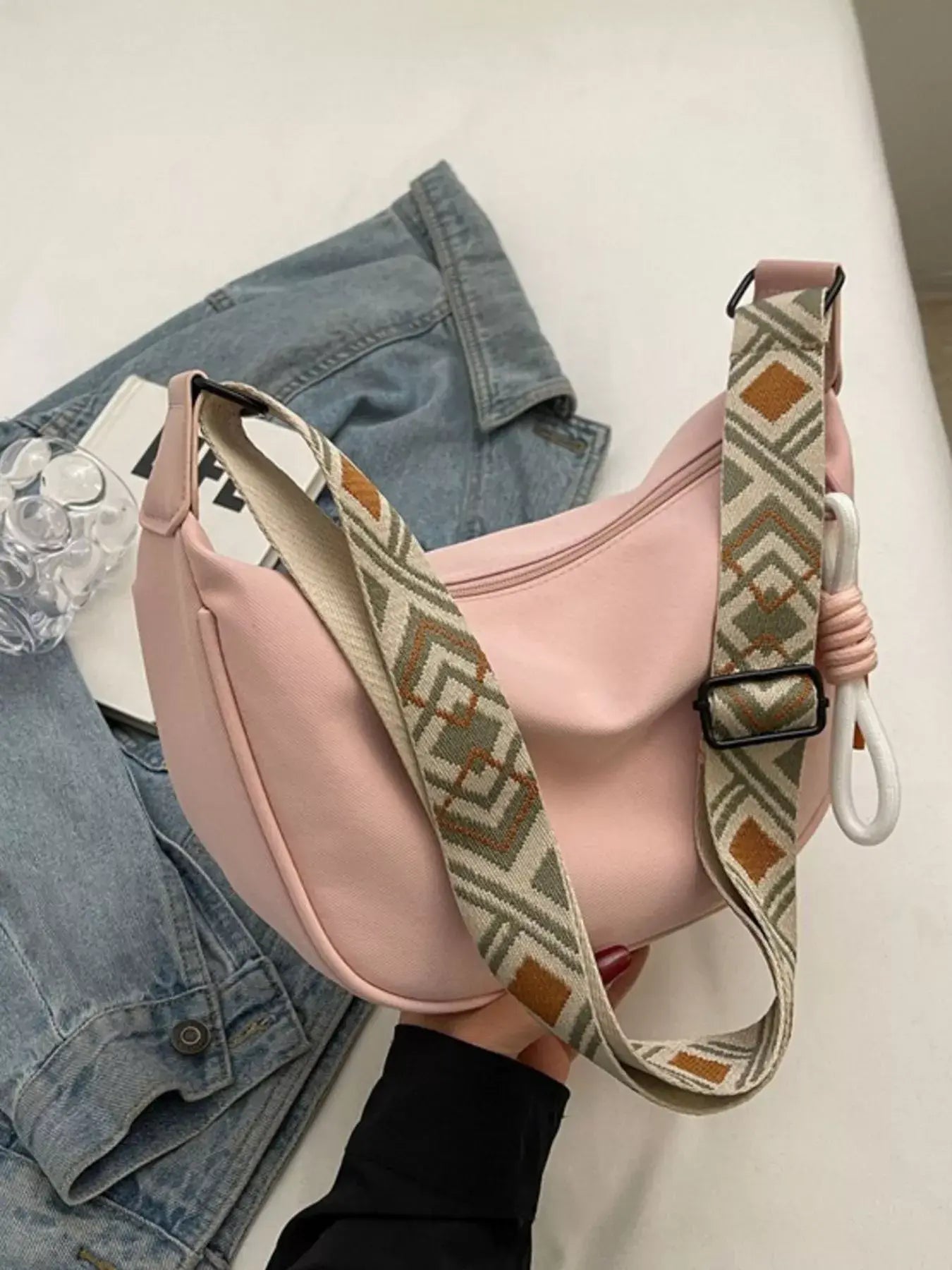 Woven Strap Crossbody Bag - Trendsi - Flyclothing LLC