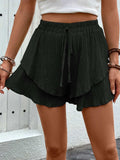 Tied Layered High Waist Shorts - Trendsi - Flyclothing LLC