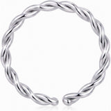 18G 5/16 Annealed Steel Seamless Braided Circular Ring - BodyCandy - Flyclothing LLC