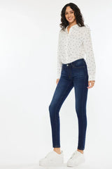 Kancan Mid Rise Super Skinny Jeans - Trendsi - Flyclothing LLC