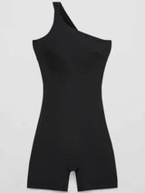 Single Shoulder Active Romper - Trendsi - Flyclothing LLC