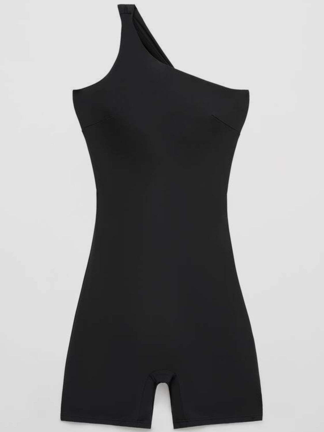 Single Shoulder Active Romper - Trendsi - Flyclothing LLC