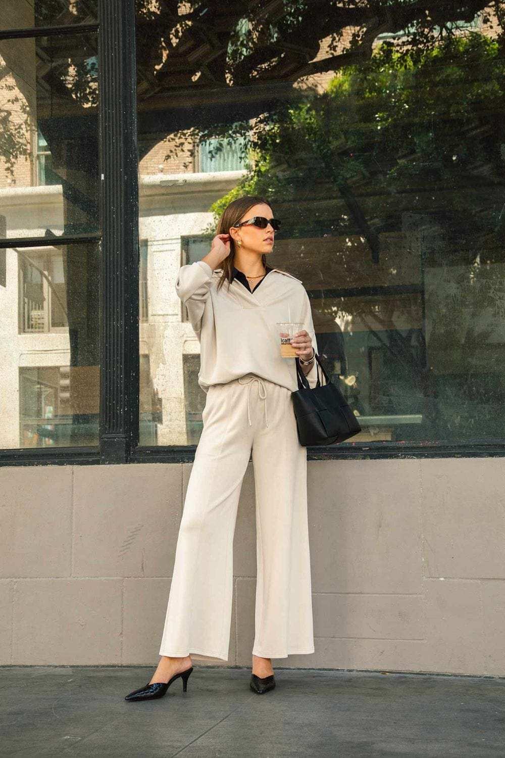 Umgee Full Size Drawstring Wide Leg Pants with Pockets - Trendsi - Flyclothing LLC