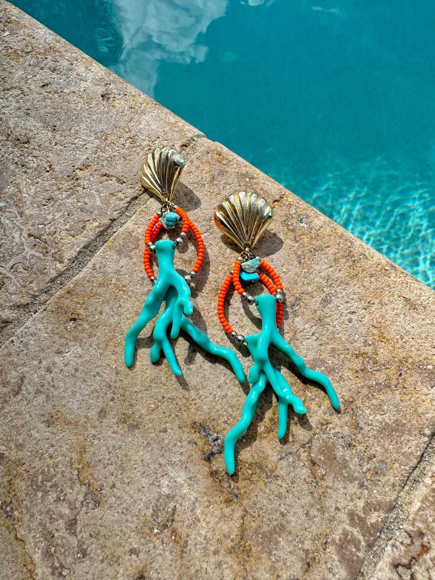 Ocean Coral Women Shell Earrings - My Store - Flyclothing LLC