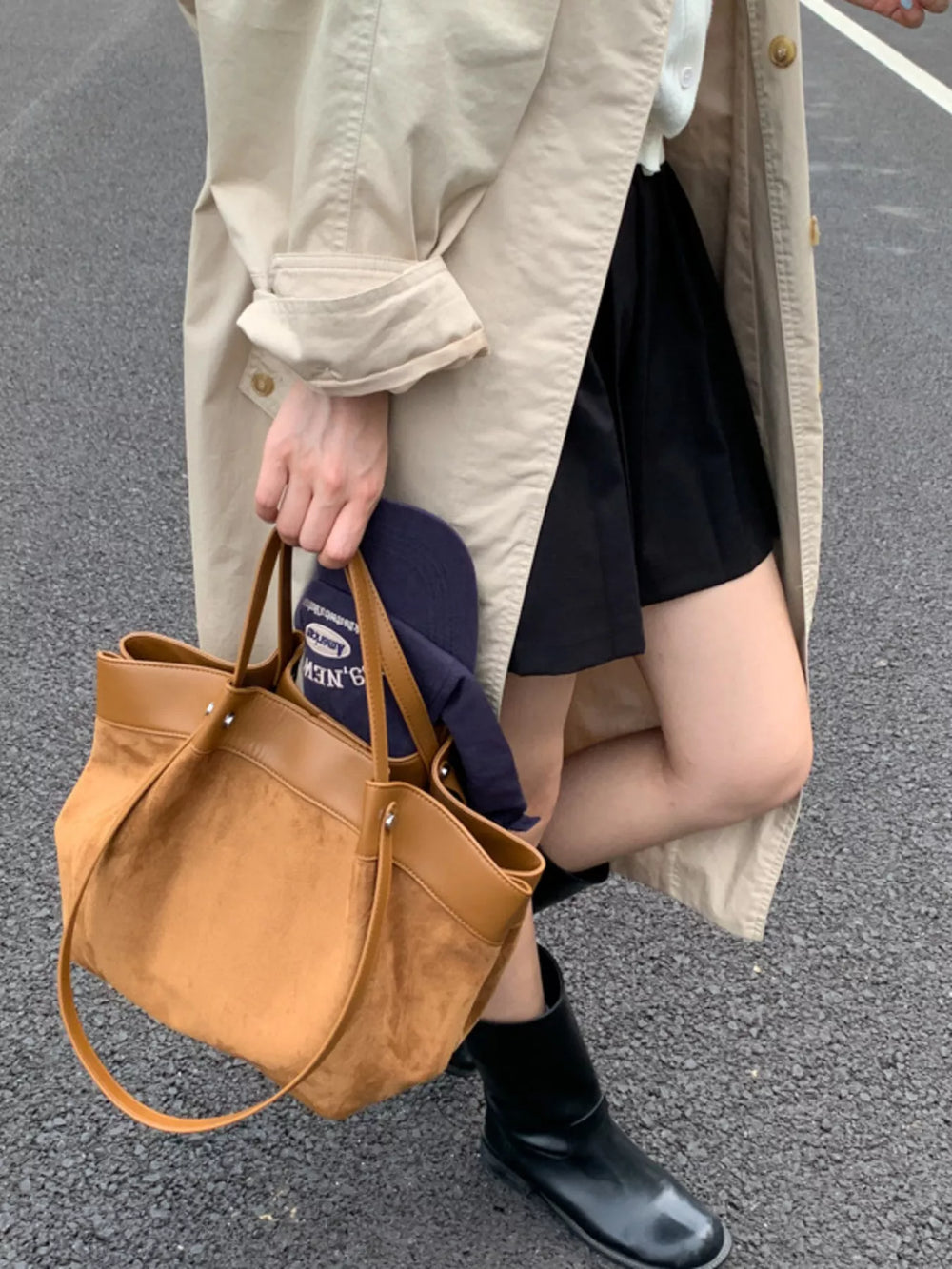 Lightweight Classic Color Tote Bag - Trendsi - Flyclothing LLC