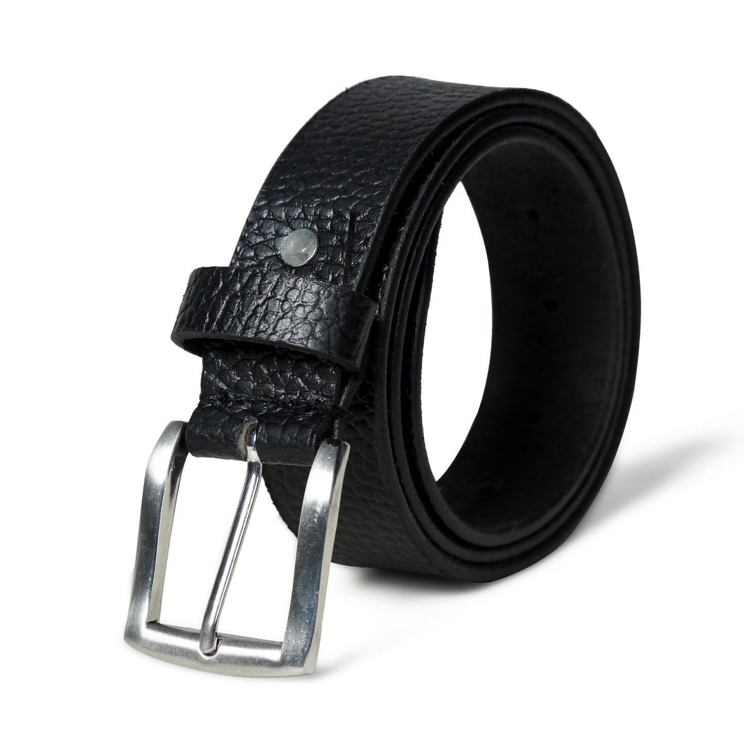 Nexus Black Leather Belt - Classy Leather Bags - Flyclothing LLC