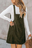 Pocketed Square Neck Wide Strap Overall Dress - Trendsi - Flyclothing LLC