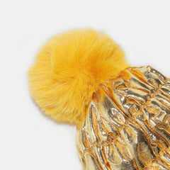 Thermal Knit Hat with Pompom - Trendsi