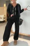 Full Size Drawstring Long Sleeve Jumpsuit - Trendsi - Flyclothing LLC