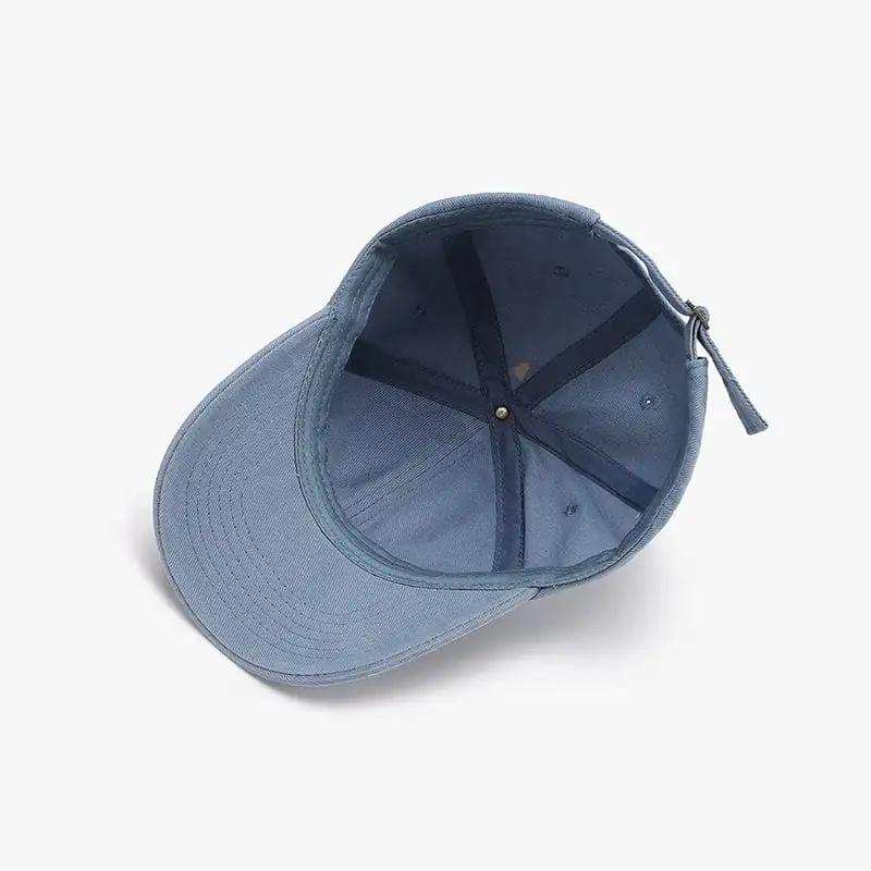 Distressed Cotton Baseball Cap - Trendsi - Flyclothing LLC