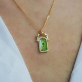 18K Gold-Plated Titanium Steel Pendant Necklace - Trendsi - Flyclothing LLC