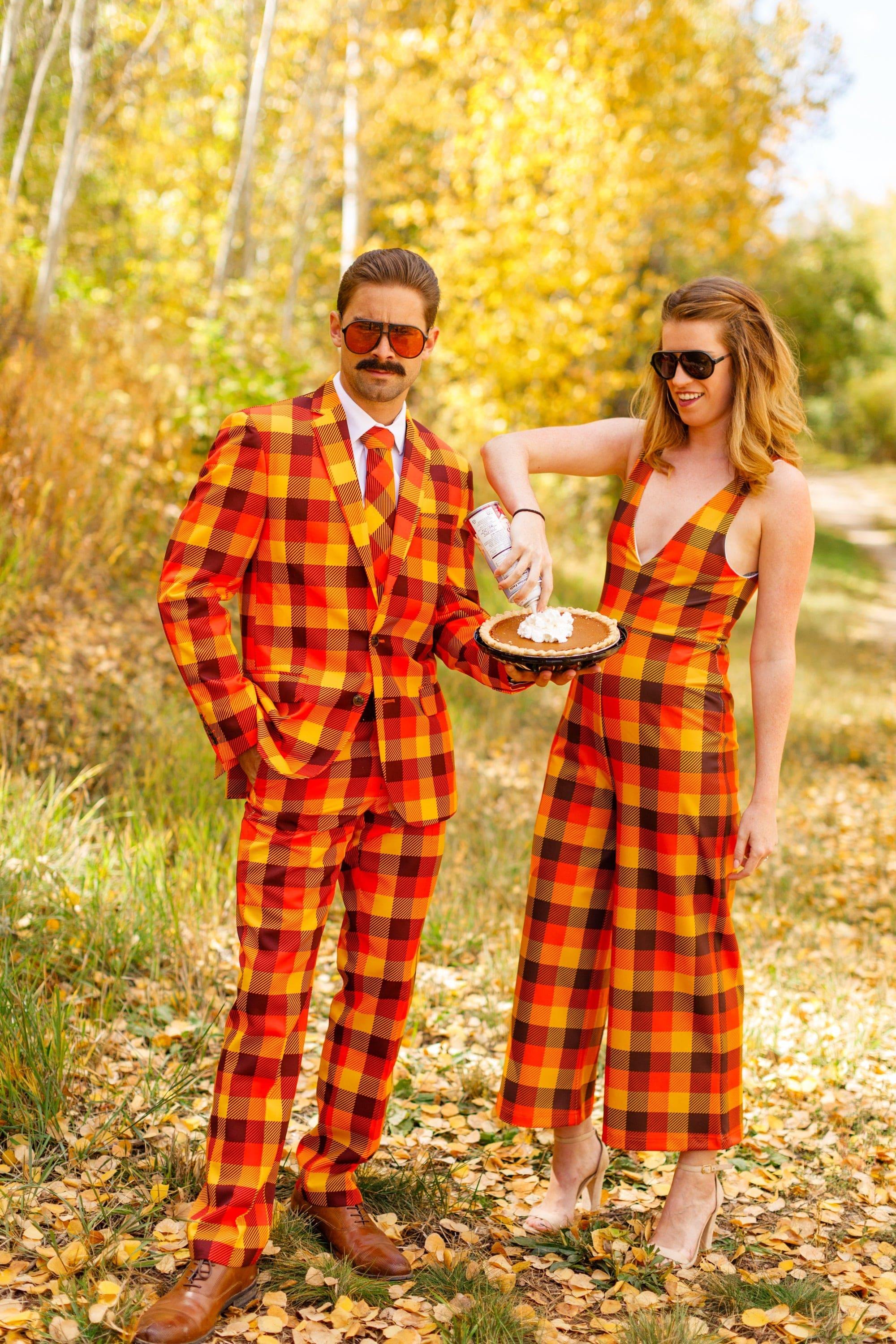 That 70s Suit | Thanksgiving Plaid Suit - Shinesty