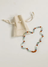 Baltic Sea Amber + Natural Gemstone || Beaded Necklace - CanyonLeaf - Flyclothing LLC