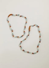 Baltic Sea Amber + Natural Gemstone || Beaded Necklace - CanyonLeaf - Flyclothing LLC