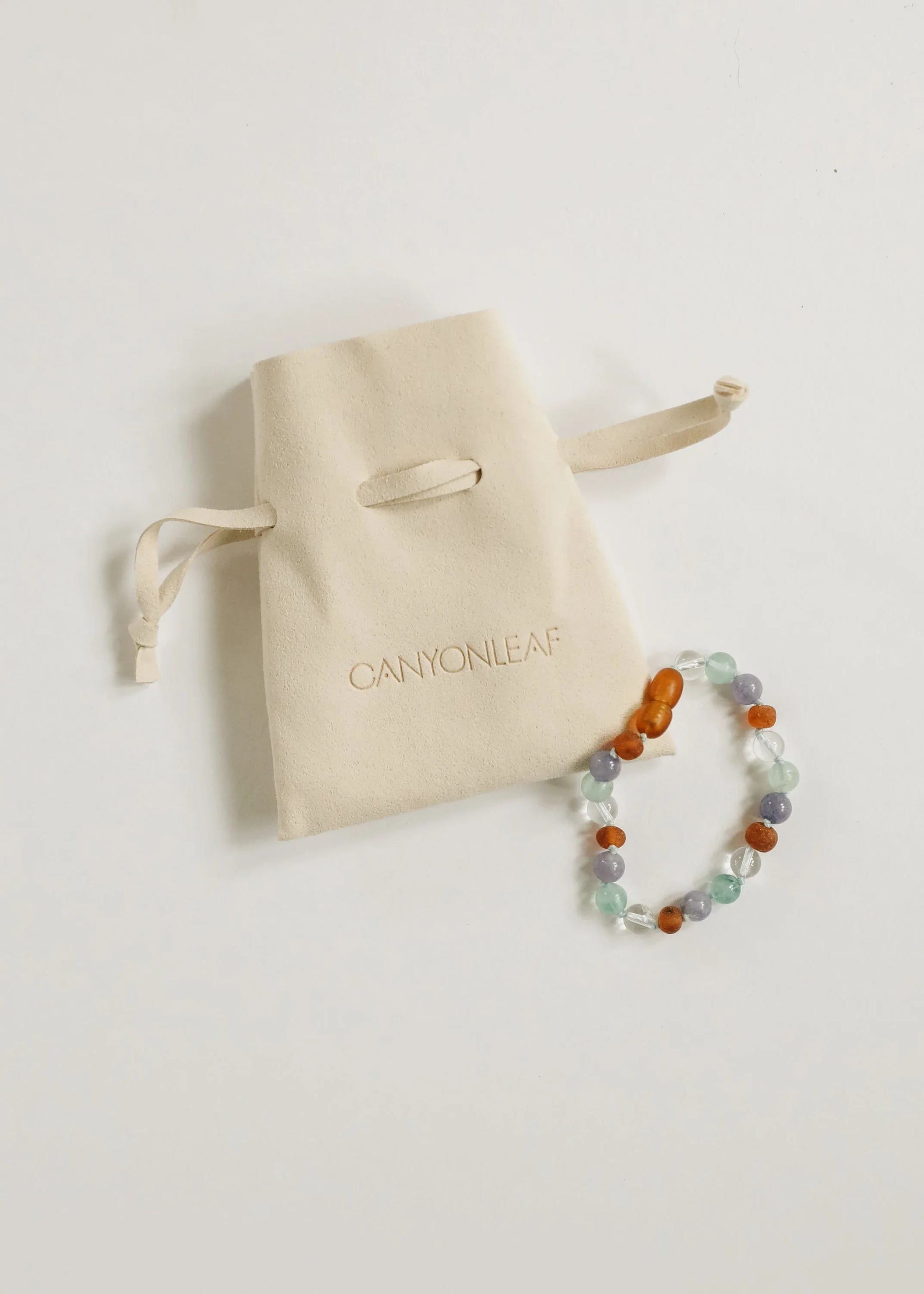Baltic Sea Amber + Natural Gemstone || Anklet or Bracelet - CanyonLeaf - Flyclothing LLC