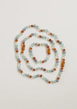 Baltic Sea Amber + Natural Gemstone || Beaded Necklace - CanyonLeaf - Flyclothing LLC