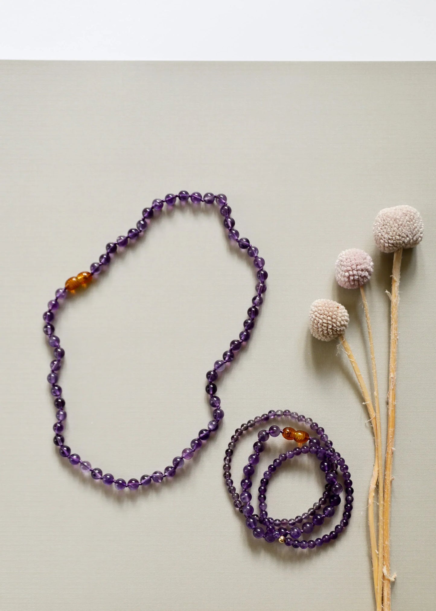 Polished Amethyst || Adult Bracelet - CanyonLeaf - Flyclothing LLC