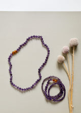 Polished Amethyst || Adult Bracelet - CanyonLeaf - Flyclothing LLC