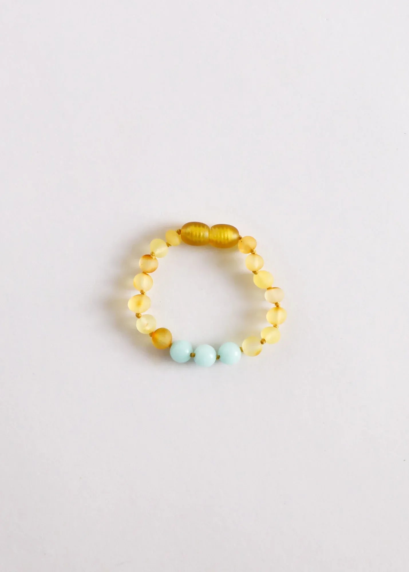 Raw Honey Baltic Amber + Amazonite || Anklet or Bracelet - CanyonLeaf - Flyclothing LLC