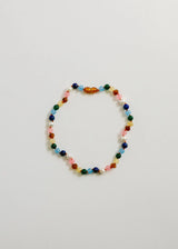 Raw Baltic Amber and Pearl Necklace + Sweet Pink Gemstones - CanyonLeaf - Flyclothing LLC