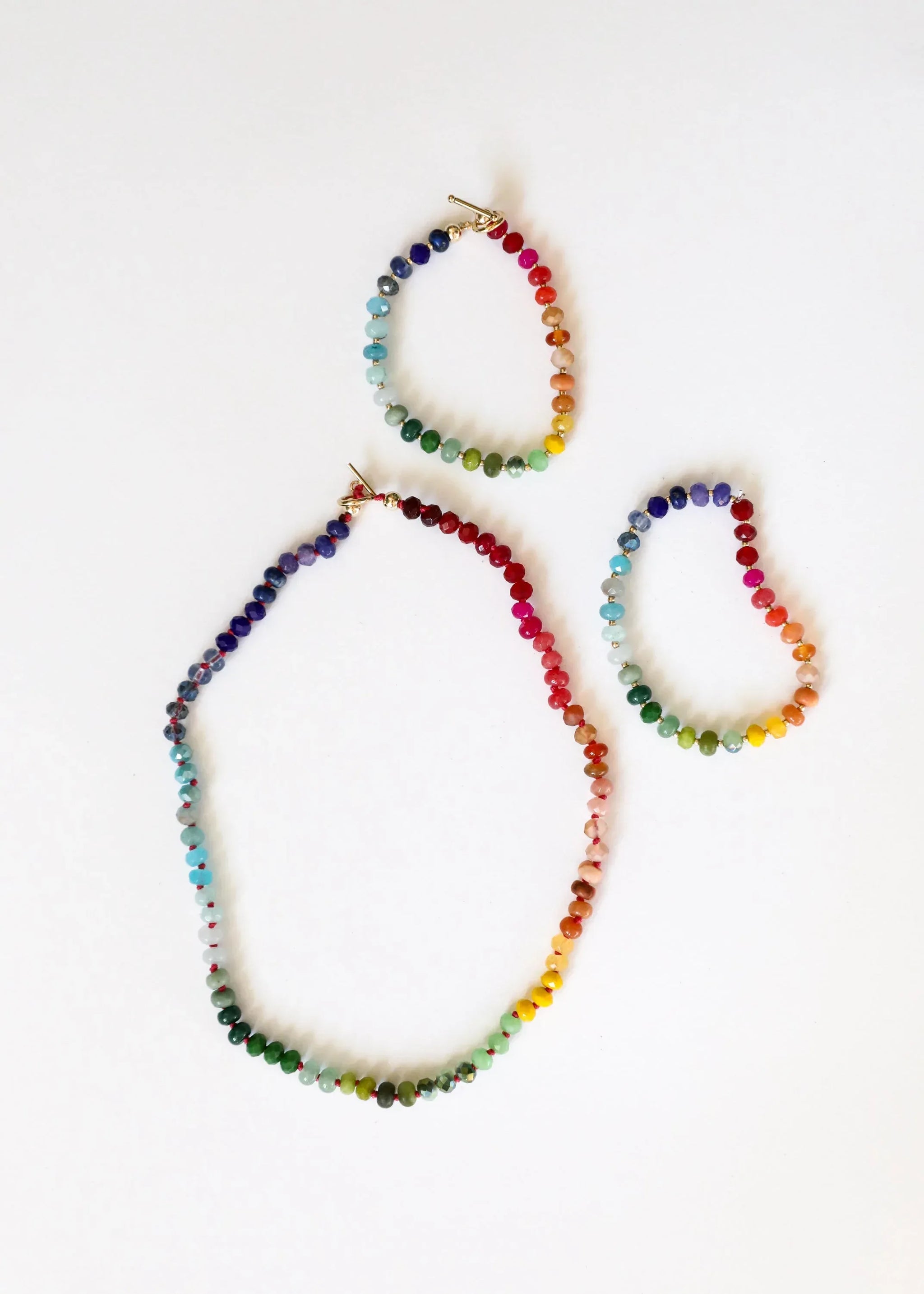 Natural Gemstone Bracelet + 14k Gold Filled Toggle : Key West - CanyonLeaf - Flyclothing LLC