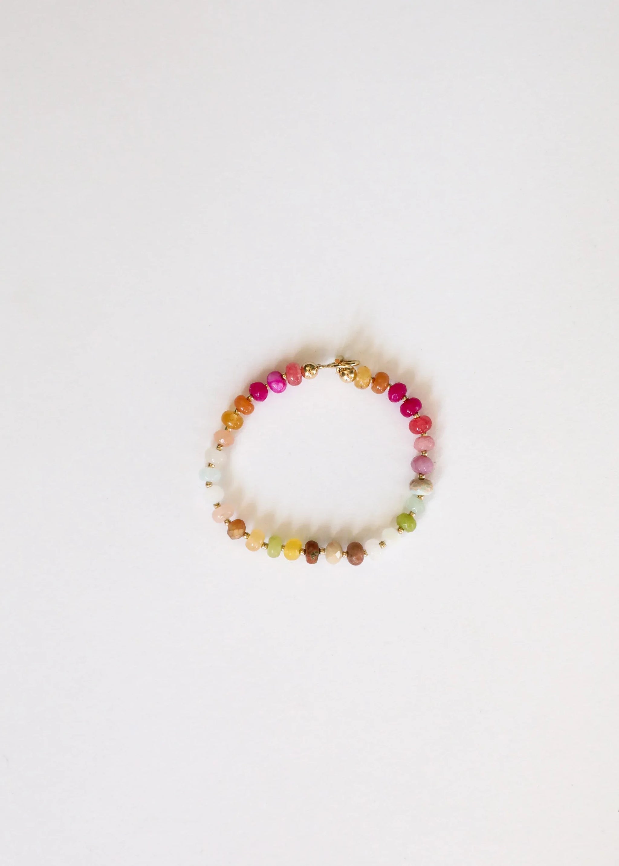 Natural Gemstone Bracelet + 14k Gold Filled Toggle : Sandbar - CanyonLeaf - Flyclothing LLC