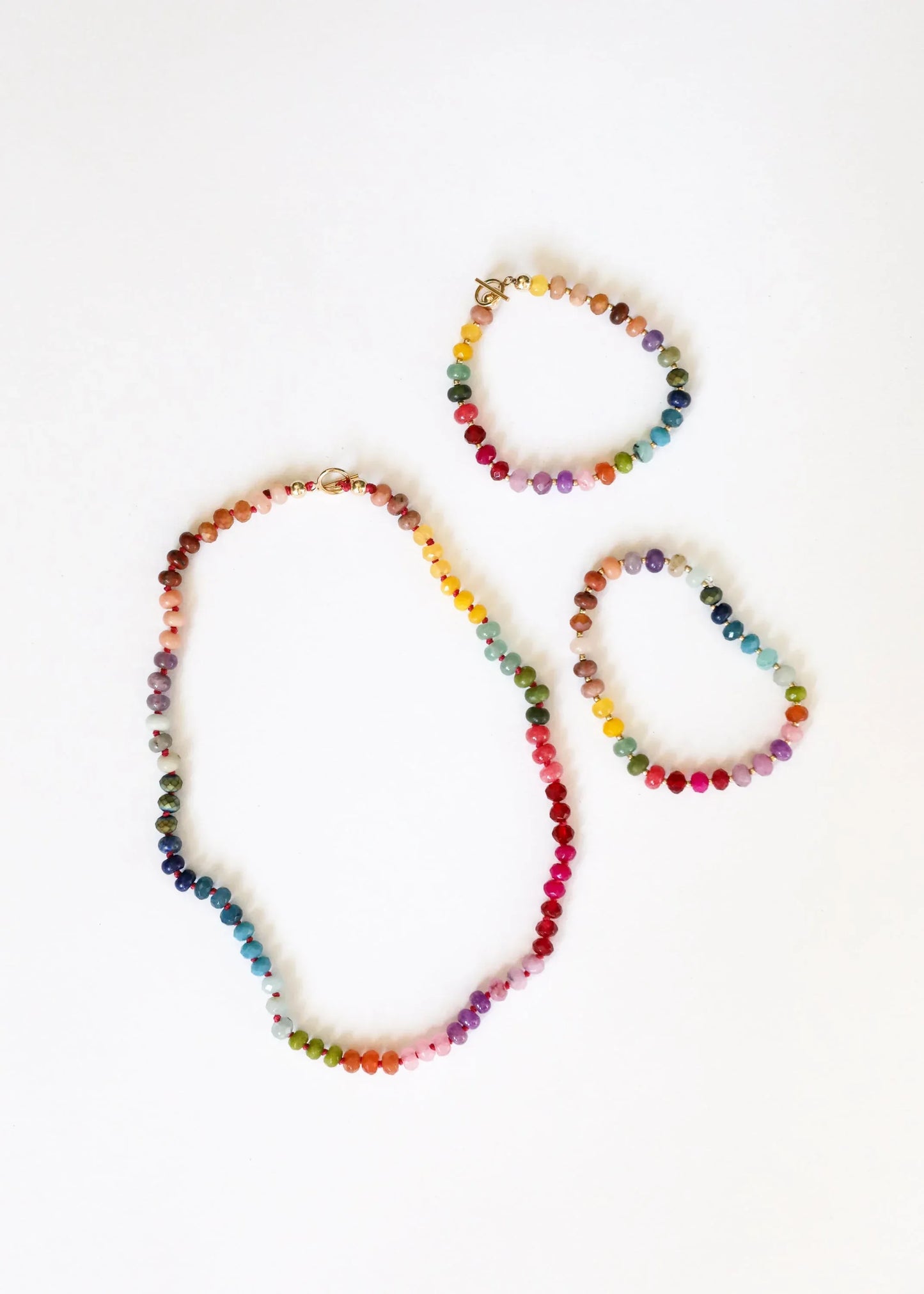 Natural Gemstone Necklace + 14k Gold Filled Toggle : Gold Rush - CanyonLeaf - Flyclothing LLC