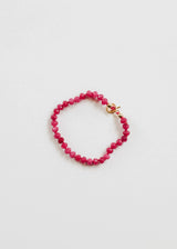Pink Jade + 14k Gold Filled Toggle || Gemstone Bracelet or Anklet - CanyonLeaf - Flyclothing LLC