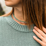 Natural Aventurine + 14k Gold Filled Toggle || Gemstone Necklace - CanyonLeaf - Flyclothing LLC