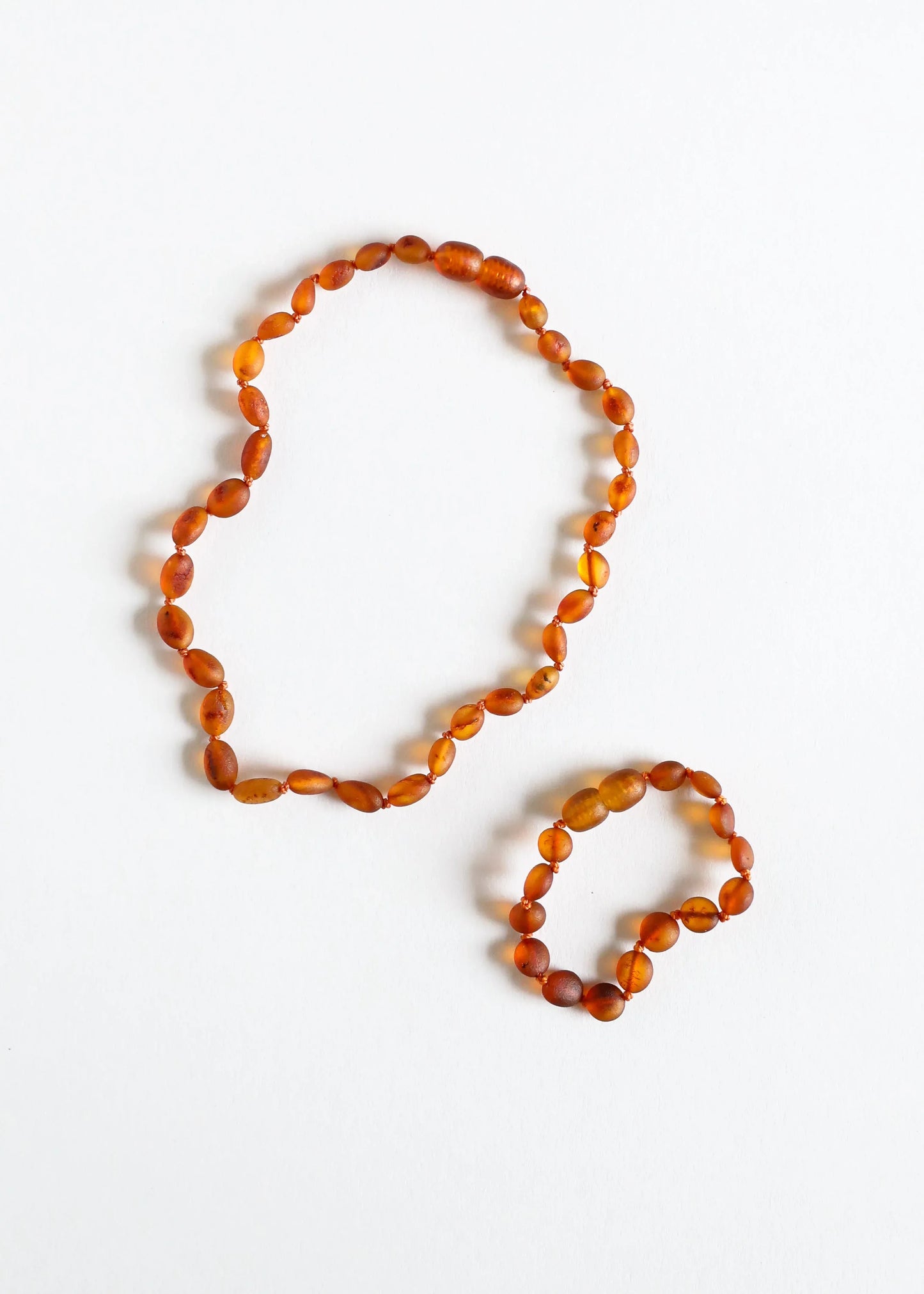 Raw Cognac Baltic Amber || Classic || Anklet or Bracelet - CanyonLeaf - Flyclothing LLC