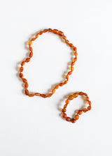 Raw Cognac Baltic Amber || Classic || Anklet or Bracelet - CanyonLeaf - Flyclothing LLC