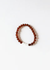Raw Cognac Baltic Amber + Moonstone || Adult Bracelet - CanyonLeaf - Flyclothing LLC