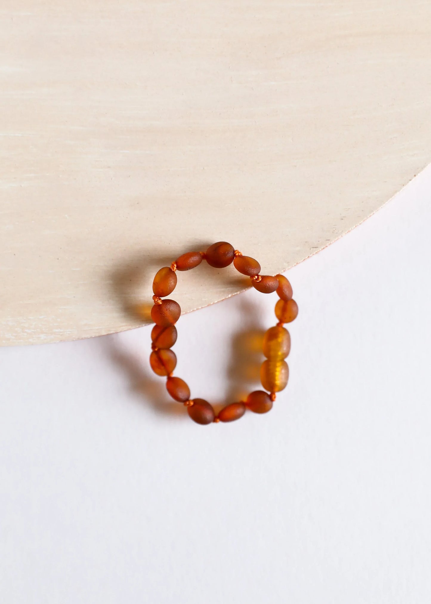 Raw Cognac Baltic Amber || Classic || Anklet or Bracelet - CanyonLeaf - Flyclothing LLC