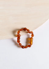 Raw Cognac Baltic Amber || Classic || Anklet or Bracelet - CanyonLeaf - Flyclothing LLC