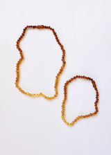 Raw Baltic Amber + Sunflower || Necklace || - CanyonLeaf - Flyclothing LLC
