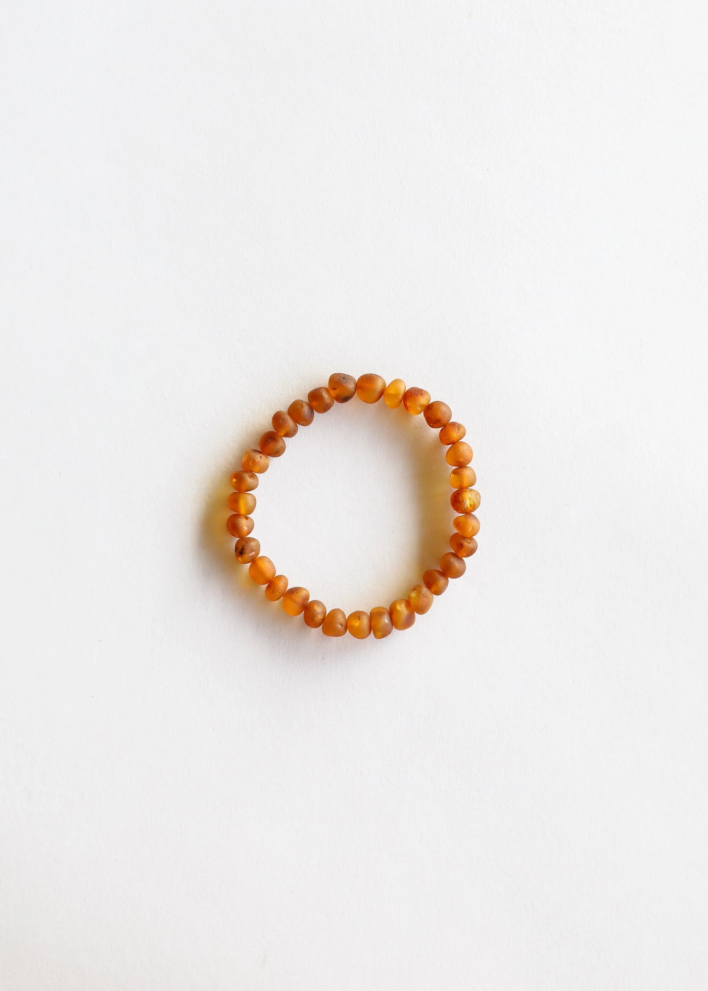 Raw Cognac Baltic Amber || Adult Bracelet - CanyonLeaf - Flyclothing LLC