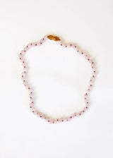 Pure Gemstone + Natural Rose Quartz || Beaded Necklace - CanyonLeaf - Flyclothing LLC