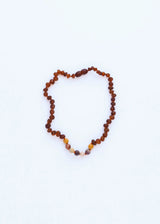 Raw Cognac Baltic Amber + Mookaite Jasper || Necklace - CanyonLeaf - Flyclothing LLC