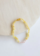 Raw Honey Baltic Amber + Rose Quartz || Necklace - CanyonLeaf - Flyclothing LLC