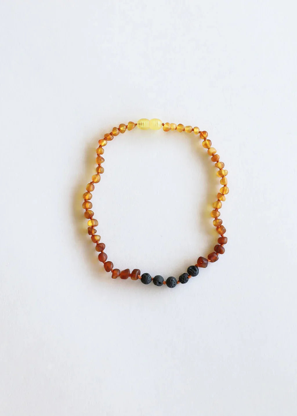 Raw Ombre Baltic Amber + Lava || Necklace - CanyonLeaf - Flyclothing LLC
