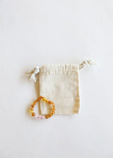 Raw Honey Baltic Amber + Rose Quartz || Anklet or Bracelet - CanyonLeaf - Flyclothing LLC