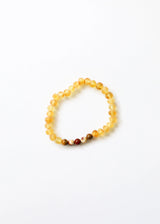 Raw Honey Baltic Amber + Mookaite Jasper || Adult Bracelet - CanyonLeaf - Flyclothing LLC