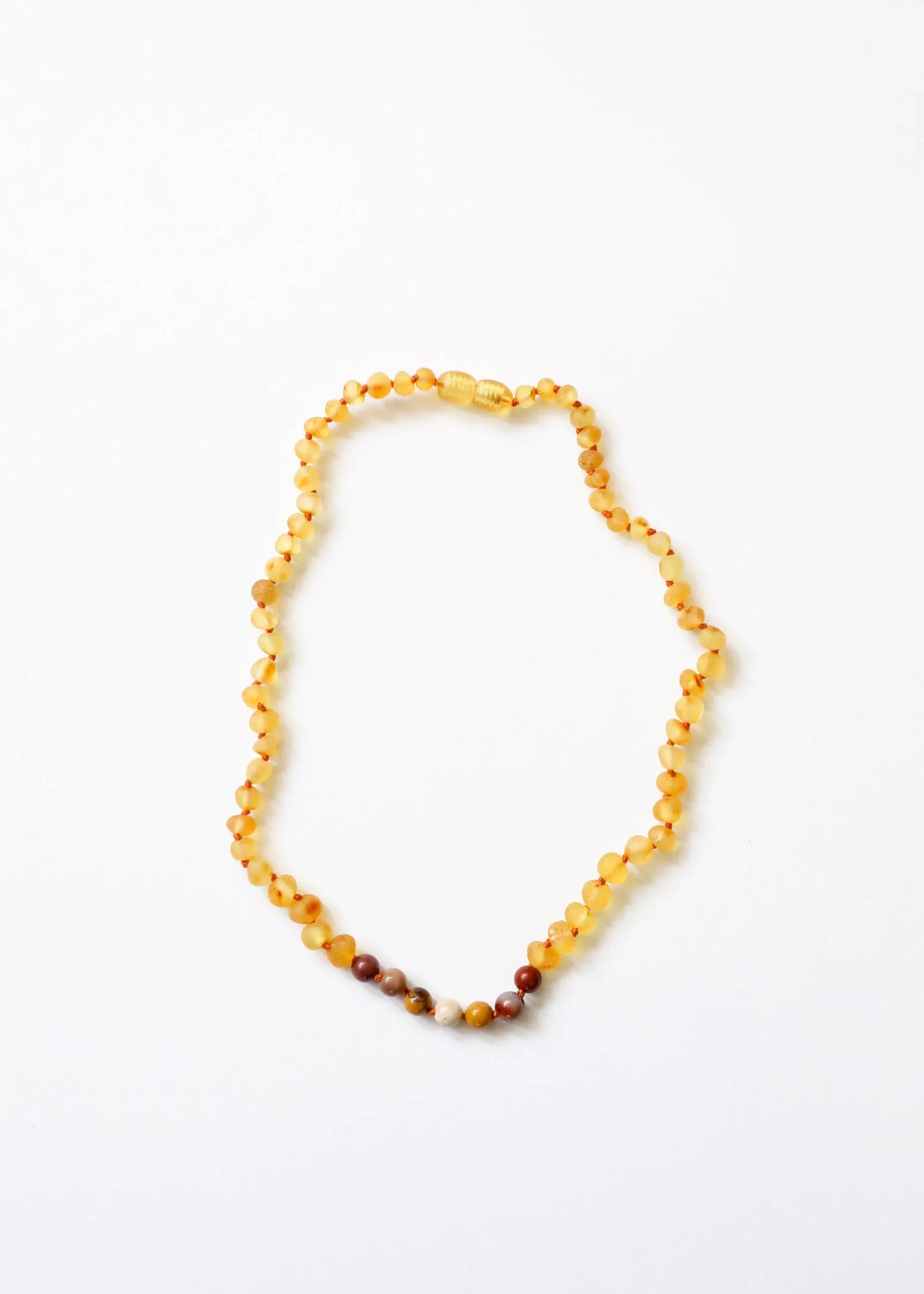 Raw Honey Baltic Amber + Mookaite Jasper || Necklace - CanyonLeaf - Flyclothing LLC