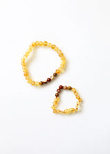 Raw Honey Baltic Amber + Mookaite Jasper || Anklet or Bracelet - CanyonLeaf - Flyclothing LLC