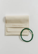Dainty Green Jade + 14K Gold Filled || Beaded Stretch Bracelet - CanyonLeaf - Flyclothing LLC